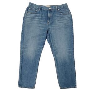 Everlane The Super Soft Straight Leg Jean Womens 33 Blue Organic Cotton Denim